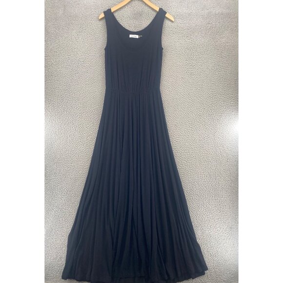 Calvin Klein Dresses & Skirts - Calvin Klein Dress Womens 4 Black Tank Maxi Full Skirt Elastic Waist Pullover